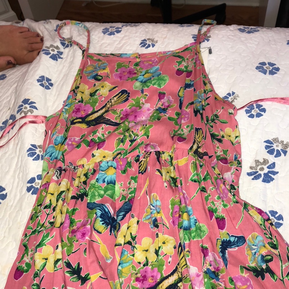 Pink strap summer dress !